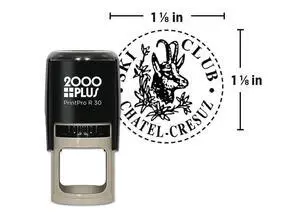 2000 Plus PrintProR30 Round Stamp Custom Logo Rubber Stamps, Round Self-Inking Stamp, I 1 1/8 Inch Diameter Impression, Personalized Business or Craft Stamp 2000 Plus PrintProR30 Round Stamp Custom Logo Rubber Stamps, Round Self-Inking Stamp, I 1 1/8 Inch Diameter Impression, Personalized Business or Craft Stamp