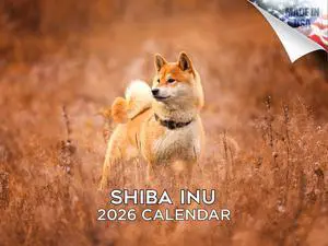 Shiba Inu Calendar 2026 2027 14 Month Wall Calendar | Dog Lover Gift, Thick 100# No-Bleed Paper, Large Writing Blocks, Made in USA, Japanese Dog Decor, Teacher Gift Shiba Inu Calendar 2026 2027 14 Month Wall Calendar | Dog Lover Gift, Thick 100# No-Bleed Paper, Large Writing Blocks, Made in USA, Japanese Dog Decor, Teacher Gift