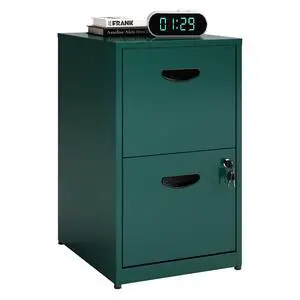 2 Drawer File Cabinet with Lock, Metal Filing Cabinet for Home Office | Small Locking Cabinet for Under Desk Storage, Printer Stand, Fits Letter Size, Green, 26"H x 15"W x 18"D, Easy Assembly 2 Drawer File Cabinet with Lock, Metal Filing Cabinet for Home Office | Small Locking Cabinet for Under Desk Storage, Printer Stand, Fits Letter Size, Green, 26"H x 15"W x 18"D, Easy Assembly