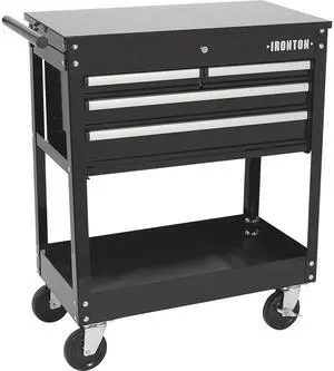 Slide-Top Mobile Tool Chest, 4 Locking Drawers, Powder-Coat | Rust-resistant finish, Fully opening slide top, Rolling mobility, Secure garage/shop storage, Quick-access organization Slide-Top Mobile Tool Chest, 4 Locking Drawers, Powder-Coat | Rust-resistant finish, Fully opening slide top, Rolling mobility, Secure garage/shop storage, Quick-access organization