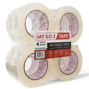 My Go 2 Packing Tape, Performance Grade, 2.7 MIL, Standard Width, Simple Clear (8, True 2.70 MIL, 110 Yard Rolls) My Go 2 Packing Tape, Performance Grade, 2.7 MIL, Standard Width, Simple Clear (8, True 2.70 MIL, 110 Yard Rolls)