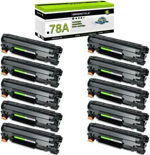 Compatible Toner Replacement for HP 78A CE278A Black 10-Pack | Compatible with P1606dn P1566 P1560 M1536dnf P1600 printers | ~2,100p each per cartridge Compatible Toner Replacement for HP 78A CE278A Black 10-Pack | Compatible with P1606dn P1566 P1560 M1536dnf P1600 printers | ~2,100p each per cartridge