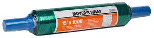 Mover's Stretch Plastic Wrap - Bind, Bundle, Fasten, Protect, and Wrap Furniture and Home Goods - 15" x 1000'- 1 Roll Mover's Stretch Plastic Wrap - Bind, Bundle, Fasten, Protect, and Wrap Furniture and Home Goods - 15" x 1000'- 1 Roll