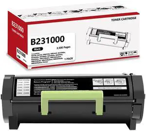 B231000 Black Toner Cartridge Compatible with B2338 B2442 B2546 B2650 | MB2338 MB2442 MB2546 MB2650 MB2338adw MB2442adwe MB2546ade Laser Printer, High Yield 3,500 Pages B231000 Black Toner Cartridge Compatible with B2338 B2442 B2546 B2650 | MB2338 MB2442 MB2546 MB2650 MB2338adw MB2442adwe MB2546ade Laser Printer, High Yield 3,500 Pages
