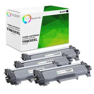 TN830XL Compatible Black Toner Cartridge for TN830XL TN-830XL 4PK | For Brother DCP-L2640DW, HL-L2480DW Printers, Black 4-Pack, Page Yield: 3,000 Each, High Yield, With Chip TN830XL Compatible Black Toner Cartridge for TN830XL TN-830XL 4PK | For Brother DCP-L2640DW, HL-L2480DW Printers, Black 4-Pack, Page Yield: 3,000 Each, High Yield, With Chip
