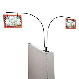 Curved Gondola Shelf Double Side Magnetic Store Aisle Sign Holder, Department Walkway Section Marker & Labeler for Store Shelving, 2 Pack Curved Gondola Shelf Double Side Magnetic Store Aisle Sign Holder, Department Walkway Section Marker & Labeler for Store Shelving, 2 Pack