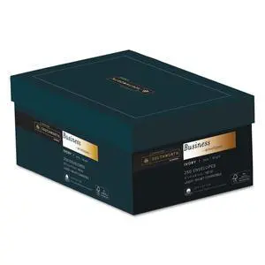 J404I10 25% Cotton #10 Business Envelope Ivory 24 lbs. Wove 250/Box FSC J404I10 25% Cotton #10 Business Envelope Ivory 24 lbs. Wove 250/Box FSC
