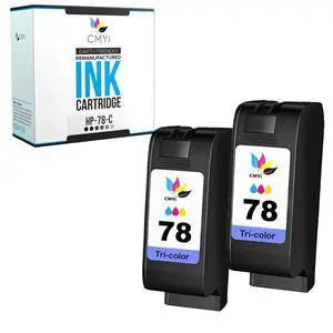 78 Color Replacement Ink Cartridge for HP OfficeJet V40, V40Xi, V45, PSC 700, 720, 750, 750xi, 760, 900, 940, 950, 950vr, 950xi, DeskJet 3820, 3820v, 3822, 845, 920, 920C Printer (2 Tricolor) 78 Color Replacement Ink Cartridge for HP OfficeJet V40, V40Xi, V45, PSC 700, 720, 750, 750xi, 760, 900, 940, 950, 950vr, 950xi, DeskJet 3820, 3820v, 3822, 845, 920, 920C Printer (2 Tricolor)