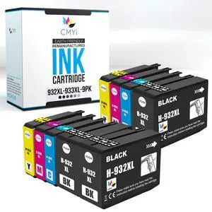 932XL 933XL Replacement Combo Pack Ink Cartridges for HP OfficeJet 6100 - H611a, 6600-H711a, 6600-H711g, 6700-H711n, 7110-H812a, 7510, 7612, 7620 Printers (3 Black, 2 Cyan, 2 Magenta, 2 Yellow) 932XL 933XL Replacement Combo Pack Ink Cartridges for HP OfficeJet 6100 - H611a, 6600-H711a, 6600-H711g, 6700-H711n, 7110-H812a, 7510, 7612, 7620 Printers (3 Black, 2 Cyan, 2 Magenta, 2 Yellow)