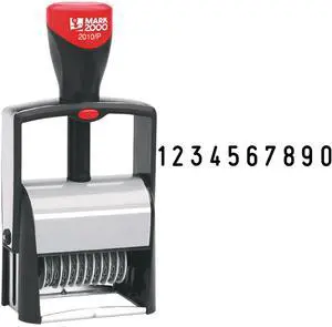 2010 Self-Inking 10 Band Number Stamp - Black Color 2010 Self-Inking 10 Band Number Stamp - Black Color