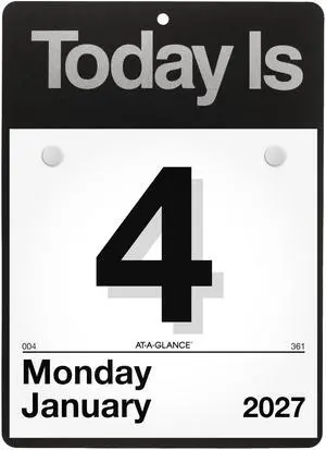 2027 Wall Calendar Base Set "Today Is", 6" x 6" Daily Pages (K10027) 2027 Wall Calendar Base Set "Today Is", 6" x 6" Daily Pages (K10027)