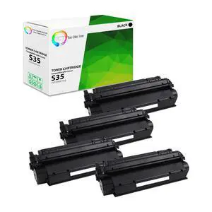 S35 Compatible Black Toner Cartridge for Canon S35 7833A001AA 4PK | For Canon D300, D320, D340, D360, PC-D320 Printers, Black 4-Pack, Page Yield: 3,500 Each S35 Compatible Black Toner Cartridge for Canon S35 7833A001AA 4PK | For Canon D300, D320, D340, D360, PC-D320 Printers, Black 4-Pack, Page Yield: 3,500 Each