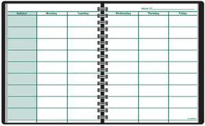 Teacher Planner, 8-1/4" x 10-7/8", Undated Weekly & Daily Planner, Academic Lesson Plan Book for Family Homeschool Supplies, Agenda with Twin-Wire Binding, Black Leather (8015505) Teacher Planner, 8-1/4" x 10-7/8", Undated Weekly & Daily Planner, Academic Lesson Plan Book for Family Homeschool Supplies, Agenda with Twin-Wire Binding, Black Leather (8015505)