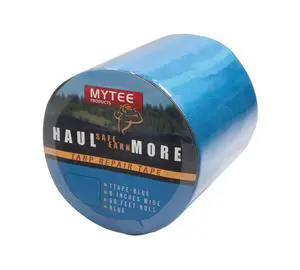 8.8 oz Waterproof Blue Vinyl Tarp Repair Tape 6 Inch x 50 FT with Heavy Duty Adhesive Backing - Tarp Patch Kit, Tarp Repair Kit 8.8 oz Waterproof Blue Vinyl Tarp Repair Tape 6 Inch x 50 FT with Heavy Duty Adhesive Backing - Tarp Patch Kit, Tarp Repair Kit