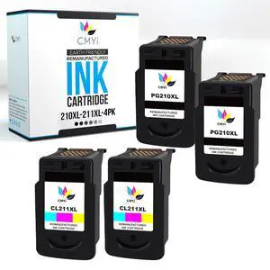 210XL 211XL Replacement Combo Pack Ink Cartridges for Canon PIXMA iP2700, iP2702, MP240, MP250, MP260, MP270, MP280, MP480, MP490, MP495, MP499, MX320, MX330, MX340 Printers (2 Black, 2 Color) 210XL 211XL Replacement Combo Pack Ink Cartridges for Canon PIXMA iP2700, iP2702, MP240, MP250, MP260, MP270, MP280, MP480, MP490, MP495, MP499, MX320, MX330, MX340 Printers (2 Black, 2 Color)