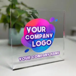 Personalized Acrylic Desk Business Sign for Desks & Counters | Custom Acrylic Business Logo Sign | Free Company Vector Logo | Premium Thick Signage for Offices, Reception, Retail Branding (BP-B) Personalized Acrylic Desk Business Sign for Desks & Counters | Custom Acrylic Business Logo Sign | Free Company Vector Logo | Premium Thick Signage for Offices, Reception, Retail Branding (BP-B)