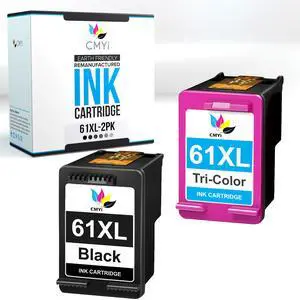 61XL Replacement Ink Cartridges Combo Pack for HP DeskJet 3054A, 3055A, 3056A, 3057A, 3059A, 3510, 3511, 3512, 3515, OfficeJet 2620, 2621, 2622, 2624, 4630, 4631 Printers (1 Black, 1 Color) 61XL Replacement Ink Cartridges Combo Pack for HP DeskJet 3054A, 3055A, 3056A, 3057A, 3059A, 3510, 3511, 3512, 3515, OfficeJet 2620, 2621, 2622, 2624, 4630, 4631 Printers (1 Black, 1 Color)