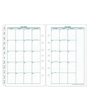 FranklinCovey - Original Two Page Monthly CalendarTabs for Ring-Bound FranklinCovey Planners (Pocket, Jan 2026 - Dec 2026) FranklinCovey - Original Two Page Monthly CalendarTabs for Ring-Bound FranklinCovey Planners (Pocket, Jan 2026 - Dec 2026)