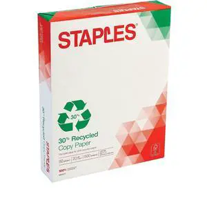 30% Recycled 8.5-Inch X 11-Inch Copy Paper 20 Lbs 92 Brightness 500/Ream, For Office, School & Home | Multipurpose paper for everyday office, school & home printing 30% Recycled 8.5-Inch X 11-Inch Copy Paper 20 Lbs 92 Brightness 500/Ream, For Office, School & Home | Multipurpose paper for everyday office, school & home printing