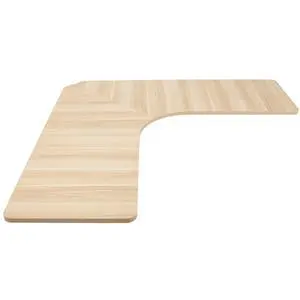 Universal 71 x 71 inch Curved Corner Table Top for L-Shape Sit to Stand Height Adjustable Home and Office 3-Leg Desk Frames, Light Wood Desktop, DESK-TOP2CC Universal 71 x 71 inch Curved Corner Table Top for L-Shape Sit to Stand Height Adjustable Home and Office 3-Leg Desk Frames, Light Wood Desktop, DESK-TOP2CC