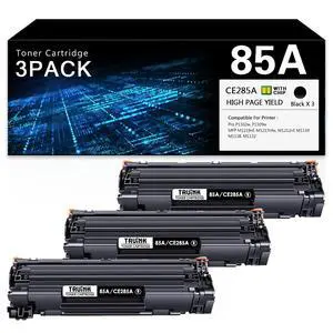 85A Toner Cartridge 3-Pack Replacement for HP 85A | CE285A Toner Compatible with HP Pro P1109w P1102w M1219nf M1217nfw M1212nf M1139 M1138 M1132 Printer Ink.(3 Black) 85A Toner Cartridge 3-Pack Replacement for HP 85A | CE285A Toner Compatible with HP Pro P1109w P1102w M1219nf M1217nfw M1212nf M1139 M1138 M1132 Printer Ink.(3 Black)