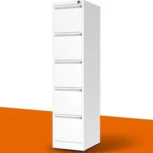 5 Drawer File Cabinet with Lock, Metal Vertical File Cabinets for Home Office, Office Furniture for Organization Hanging Legal/Letter/A4, Office File Cabinet Storage Cabinet, Require Assembly, White 5 Drawer File Cabinet with Lock, Metal Vertical File Cabinets for Home Office, Office Furniture for Organization Hanging Legal/Letter/A4, Office File Cabinet Storage Cabinet, Require Assembly, White