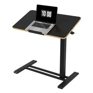H7 PRO 90° Tiltable Mobile Overbed Table with Pneumatic Lift,28'' | Foldable bedside table with adjustable desktop for laptop, Rolling Computer Cart and bed sofa.27.6" W x 15.7" D,Black Maple H7 PRO 90° Tiltable Mobile Overbed Table with Pneumatic Lift,28'' | Foldable bedside table with adjustable desktop for laptop, Rolling Computer Cart and bed sofa.27.6" W x 15.7" D,Black Maple