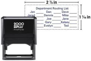 2000 Plus PrintPro 60 Self-Inking Custom Stamp, 1 7/16 x 2 7/8 Inch Impression Area 2000 Plus PrintPro 60 Self-Inking Custom Stamp, 1 7/16 x 2 7/8 Inch Impression Area