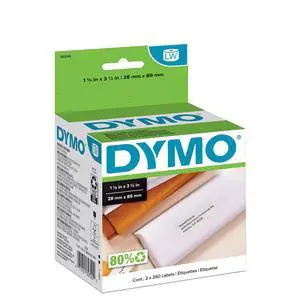 LW Mailing Address Labels for LabelWriter Label Printers, White, 1-1/8'' x 3-1/2'', 2 Rolls of 260 LW Mailing Address Labels for LabelWriter Label Printers, White, 1-1/8'' x 3-1/2'', 2 Rolls of 260