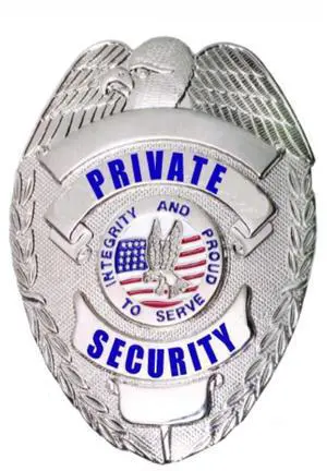 s Private Security Officer Universal Oval Badge + Holder: Standard Leather Shield Case with, Hook Fastener, 2-5/8" x 3-5 (Oval Badge 02, Nickel Badge - Leather Holder) s Private Security Officer Universal Oval Badge + Holder: Standard Leather Shield Case with, Hook Fastener, 2-5/8" x 3-5 (Oval Badge 02, Nickel Badge - Leather Holder)