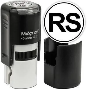 Custom Round Self Inking Initials Stamp - 15 Colors to Choose Custom Round Self Inking Initials Stamp - 15 Colors to Choose