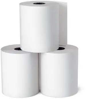 Cash Register and Point of Service Printer Paper 3 Inch X 128 Foot Rolls, For Office, School & Home | For office, school & home receipt printers and point-of-sale systems Cash Register and Point of Service Printer Paper 3 Inch X 128 Foot Rolls, For Office, School & Home | For office, school & home receipt printers and point-of-sale systems