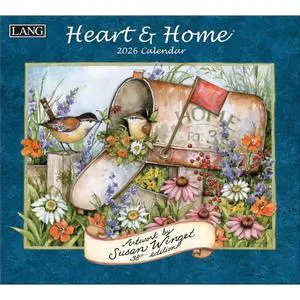 Heart and Home 2026 Wall Calendar by Susan Winget, 13.4'' X 12'', 12-Month Calendar with Stapled Binding Heart and Home 2026 Wall Calendar by Susan Winget, 13.4'' X 12'', 12-Month Calendar with Stapled Binding