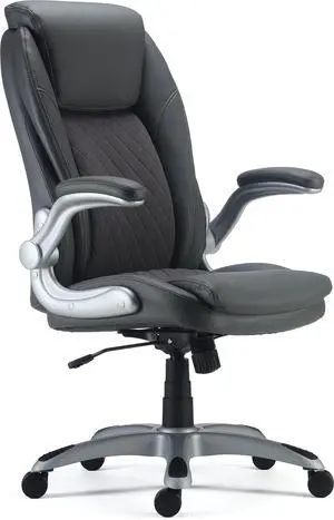 Sorina Bonded Leather Chair, Grey, 2/Pack Sorina Bonded Leather Chair, Grey, 2/Pack