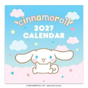 2027 Cinnamoroll Wall Calendar, 12 x 12 Cute Sanrio Calendar with Pastel Character Artwork for Bedroom Decor, Classroom, Office & Gift Giving 12 Months 2027 Cinnamoroll Wall Calendar, 12 x 12 Cute Sanrio Calendar with Pastel Character Artwork for Bedroom Decor, Classroom, Office & Gift Giving 12 Months