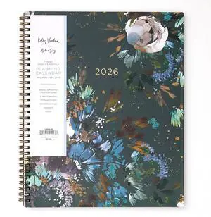 2026 Weekly & Monthly Planner Calendar, 8.5"x11", Midnight Garden | January 2026 - December 2026, Flexible Cover, Durable Twin Wire Binding, Laminated Tabs, Pocket, Stickers, Kelly Ventura 2026 Weekly & Monthly Planner Calendar, 8.5"x11", Midnight Garden | January 2026 - December 2026, Flexible Cover, Durable Twin Wire Binding, Laminated Tabs, Pocket, Stickers, Kelly Ventura