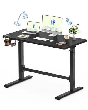 H7 Plus Mobile Standing Desk, Pneumatic Adjustable,One-Piece 48" | Cordless standing desk with stable dual-column design.Stand up desk for small spaces and home office Height 27.6"45",Black H7 Plus Mobile Standing Desk, Pneumatic Adjustable,One-Piece 48" | Cordless standing desk with stable dual-column design.Stand up desk for small spaces and home office Height 27.6"45",Black