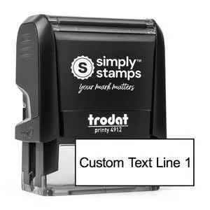 Custom Line Stamps | Custom Text Office Stamp | Short or Long | 20 Font Choices | Multiple Color Options | Up to 8 Lines of Text | Perfect for Personal or Professional Use (1-Line, Short) Custom Line Stamps | Custom Text Office Stamp | Short or Long | 20 Font Choices | Multiple Color Options | Up to 8 Lines of Text | Perfect for Personal or Professional Use (1-Line, Short)