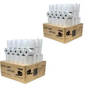 (55 GSM Solid Tube Core) DropShip 3 1 8 x 230 thermal paper (100 Rolls - 2 Cases) bpa free - citizen thermal printer paper ct-s801 (55 GSM Solid Tube Core) DropShip 3 1 8 x 230 thermal paper (100 Rolls - 2 Cases) bpa free - citizen thermal printer paper ct-s801