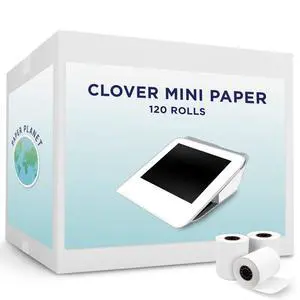 Thermal Paper for Clover Mini Thermal Printer by Paper Planet | C200 C300 C301 C302 C305 | 120 Rolls | Thermal Receipt Paper, Compatible with Clover Mini Models C200 C300 C301 C302 C305 C306 C307 C308 Thermal Paper for Clover Mini Thermal Printer by Paper Planet | C200 C300 C301 C302 C305 | 120 Rolls | Thermal Receipt Paper, Compatible with Clover Mini Models C200 C300 C301 C302 C305 C306 C307 C308