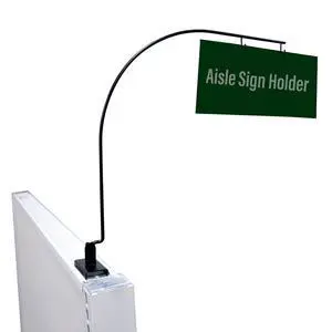 Curved Gondola Shelf Single Side Magnetic Store Aisle Sign Holder, Department Walkway Section Marker & Labeler for Store Shelving, 5 Pack Curved Gondola Shelf Single Side Magnetic Store Aisle Sign Holder, Department Walkway Section Marker & Labeler for Store Shelving, 5 Pack