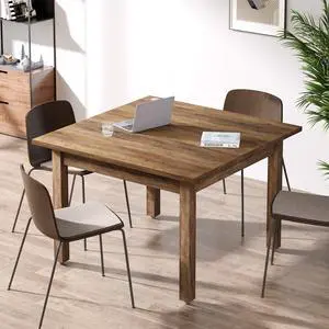 39'' Square Conference Table, Small Wooden Meeting Room Table | Industrial Seminar Tables for 4 People,Free Combination Businessfor Conference Room Boardroom 39'' Square Conference Table, Small Wooden Meeting Room Table | Industrial Seminar Tables for 4 People,Free Combination Businessfor Conference Room Boardroom
