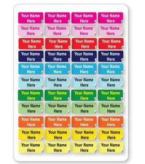 Personalized Waterproof Name Labels. Press and Stick Custom Name Stick on Clothing Labels (150 Count, Medium (1" × 0.5")) Personalized Waterproof Name Labels. Press and Stick Custom Name Stick on Clothing Labels (150 Count, Medium (1" × 0.5"))
