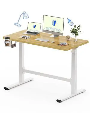 H7 Plus Mobile Standing Desk, Pneumatic Adjustable,One-Piece 48" | Cordless standing desk with stable dual-column design.Stand up desk for small spaces and home office Height 27.6"45",Maple H7 Plus Mobile Standing Desk, Pneumatic Adjustable,One-Piece 48" | Cordless standing desk with stable dual-column design.Stand up desk for small spaces and home office Height 27.6"45",Maple