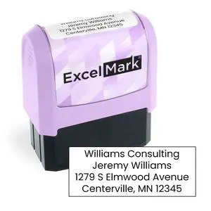 Custom Stamp - Clear & Crisp Impressions - Vibrant Colors & Patterns - Use for Address Stamp and More - Made in America (Violet) Custom Stamp - Clear & Crisp Impressions - Vibrant Colors & Patterns - Use for Address Stamp and More - Made in America (Violet)