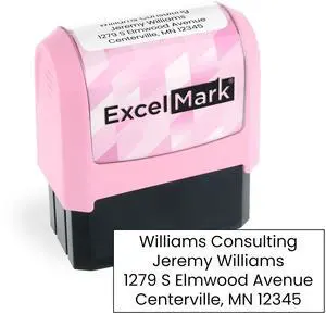 Custom Stamp - Clear & Crisp Impressions - Vibrant Colors & Patterns - Use for Address Stamp and More - Made in America (Pink) Custom Stamp - Clear & Crisp Impressions - Vibrant Colors & Patterns - Use for Address Stamp and More - Made in America (Pink)