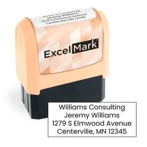 Custom Stamp - Clear & Crisp Impressions - Vibrant Colors & Patterns - Use for Address Stamp and More - Made in America (Peach) Custom Stamp - Clear & Crisp Impressions - Vibrant Colors & Patterns - Use for Address Stamp and More - Made in America (Peach)