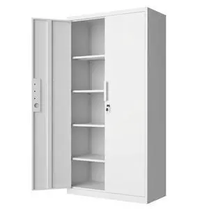 Tall Steel Garage Storage Cabinet with Lock, 71" H Heavy Duty Metal Storage Locker with 4 Adjustable Shelves for Home, Office, White Tall Steel Garage Storage Cabinet with Lock, 71" H Heavy Duty Metal Storage Locker with 4 Adjustable Shelves for Home, Office, White