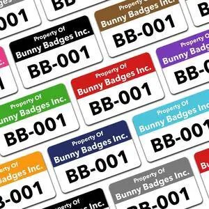 Custom Asset Tags - Asset Labels with Sequential Numbers - 1.2 x 0.7 (100-5000 Labels) Custom Asset Tags - Asset Labels with Sequential Numbers - 1.2 x 0.7 (100-5000 Labels)