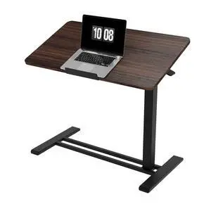 H7 PRO 90° Tiltable Mobile Overbed Table with Pneumatic Lift,32'' | Foldable bedside table with adjustable desktop for laptop, Rolling Computer Cart and bed sofa.31.5" W x 17.7" D,Rustic Brown H7 PRO 90° Tiltable Mobile Overbed Table with Pneumatic Lift,32'' | Foldable bedside table with adjustable desktop for laptop, Rolling Computer Cart and bed sofa.31.5" W x 17.7" D,Rustic Brown